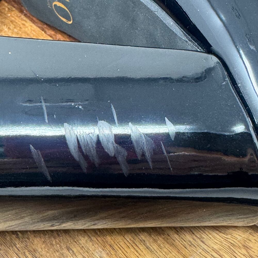 JLO Jennifer Lopez Mid Calf Ankle Black Patent Faux Leather Boots Shoes Size 9 - Picture 6 of 10